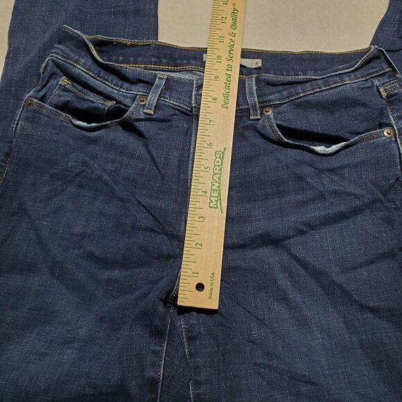 Levi's Classic Straight Womens Tag Size 6 (28x28) Denim Blue Jeans Stretch - Picture 11 of 12